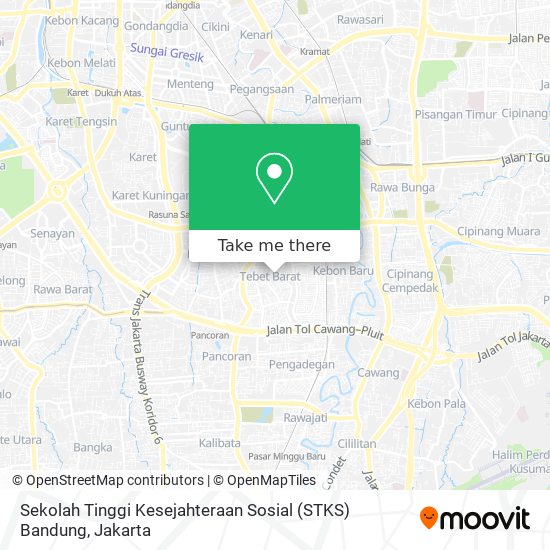 Sekolah Tinggi Kesejahteraan Sosial (STKS) Bandung map