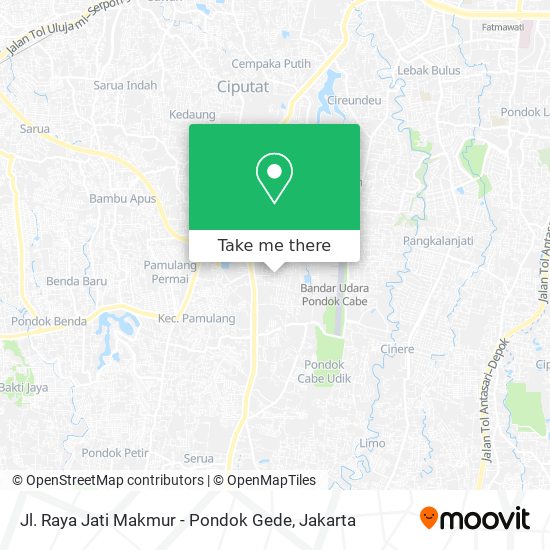 Jl. Raya Jati Makmur - Pondok Gede map