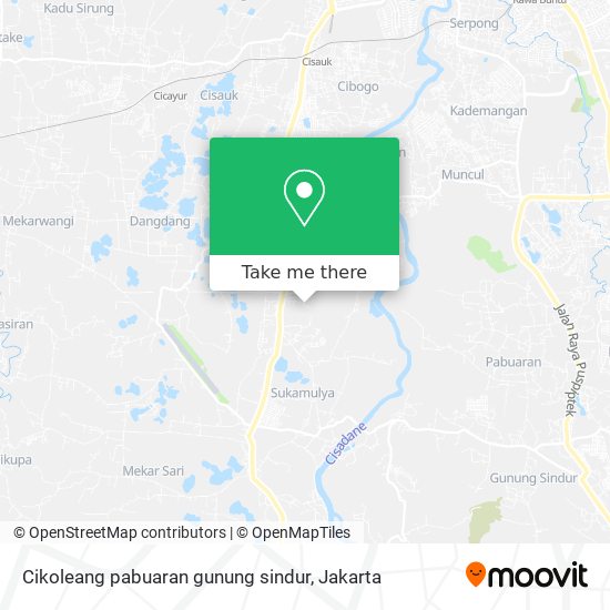 Cikoleang pabuaran gunung sindur map