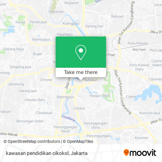 kawasan pendidikan cikokol map