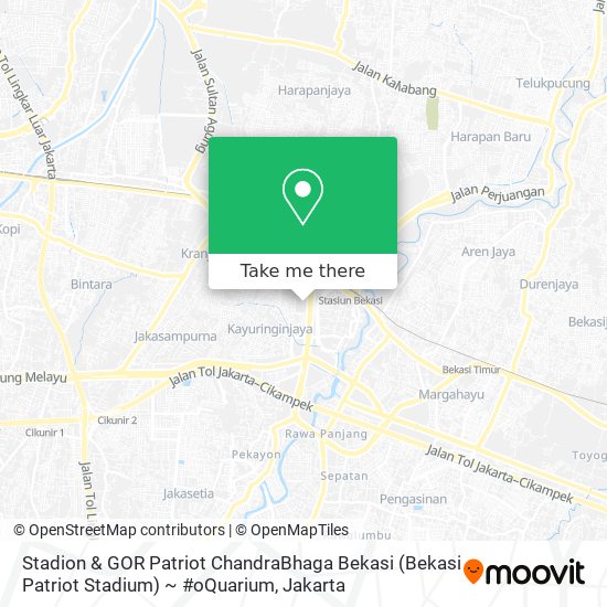 Stadion & GOR Patriot ChandraBhaga Bekasi (Bekasi Patriot Stadium) ~ #oQuarium map