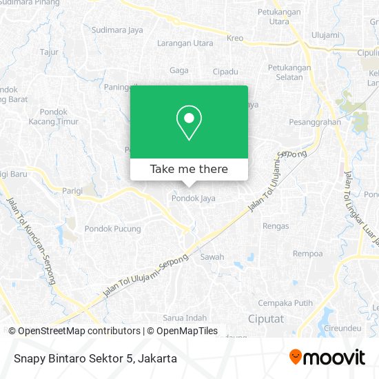 Snapy Bintaro Sektor 5 map