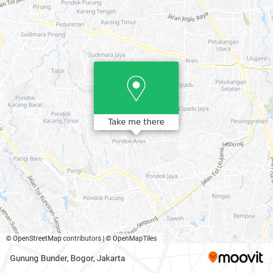 Gunung Bunder, Bogor map