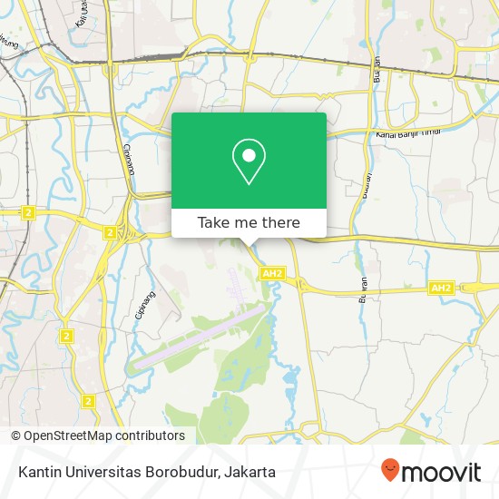 Kantin Universitas Borobudur map
