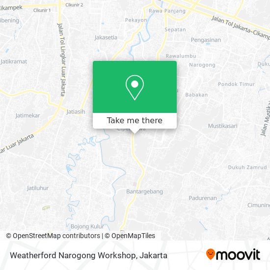 Weatherford Narogong Workshop map