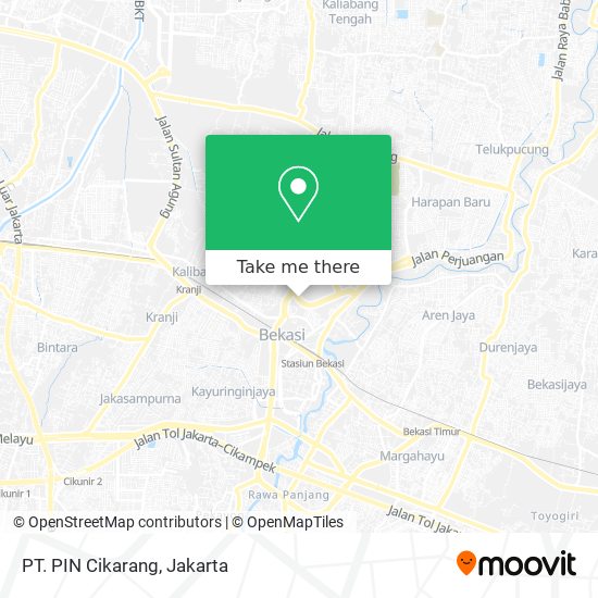 PT. PIN Cikarang map