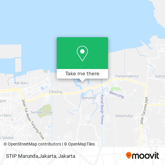 STIP Marunda,Jakarta map