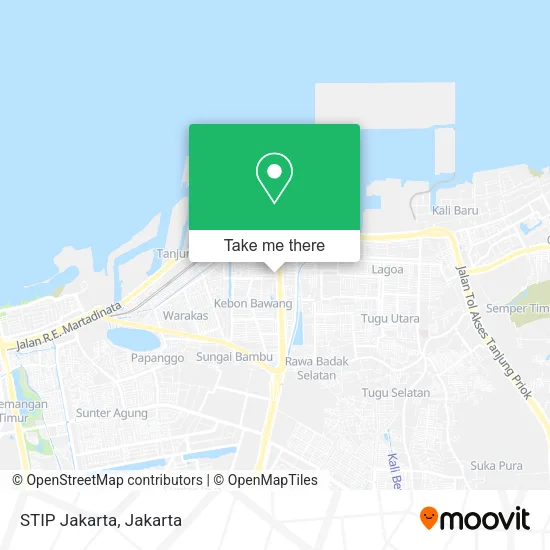 STIP Jakarta map