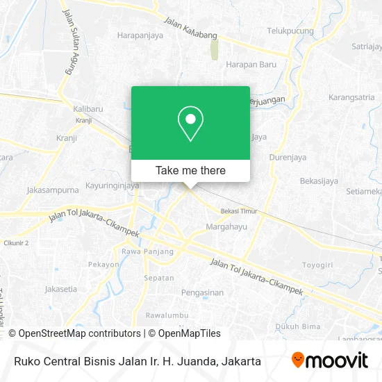 Ruko Central Bisnis Jalan Ir. H. Juanda map