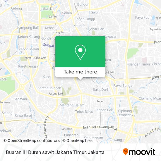 Buaran III Duren sawit Jakarta Timur map