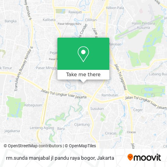 rm.sunda manjabal jl pandu raya bogor map