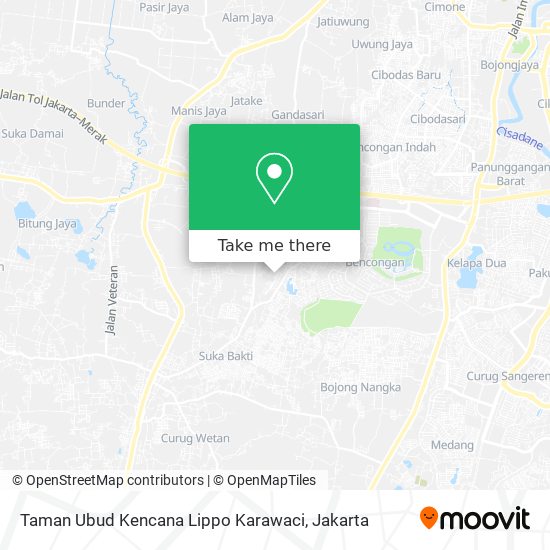 Taman Ubud Kencana Lippo Karawaci map