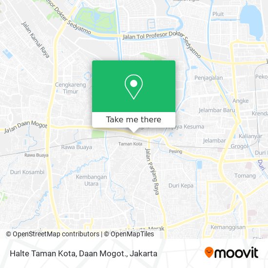 Halte Taman Kota, Daan Mogot. map