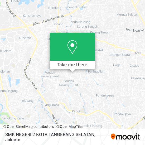 SMK NEGERI 2 KOTA TANGERANG SELATAN map