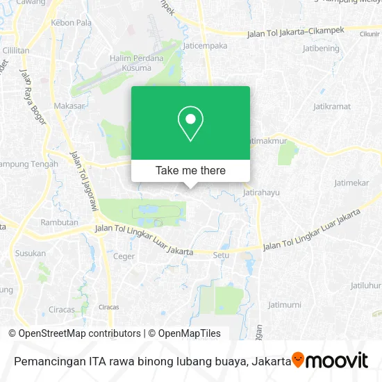 Pemancingan ITA rawa binong lubang buaya map