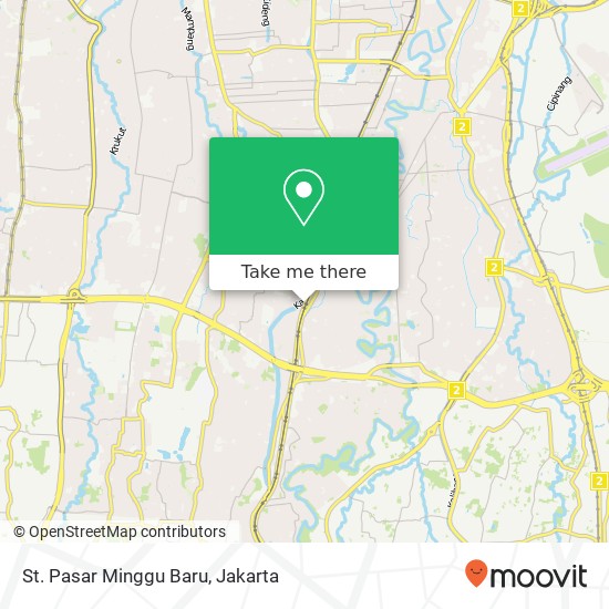 St. Pasar Minggu Baru map