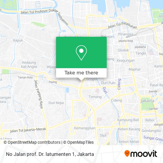 No Jalan prof. Dr. latumenten 1 map