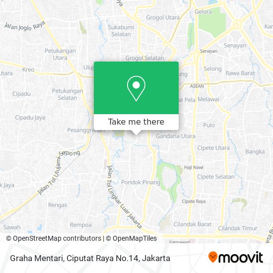 Graha Mentari, Ciputat Raya No.14 map