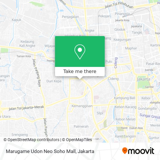 Marugame Udon Neo Soho Mall map