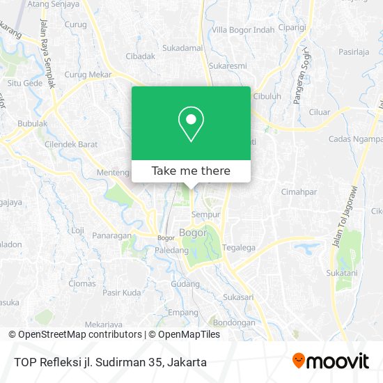 TOP Refleksi  jl. Sudirman 35 map