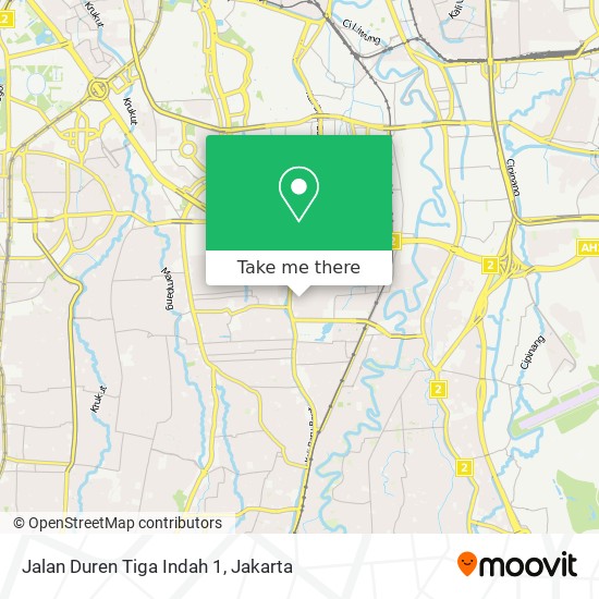 Jalan Duren Tiga Indah 1 map