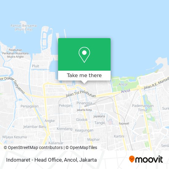 Indomaret - Head Office, Ancol map