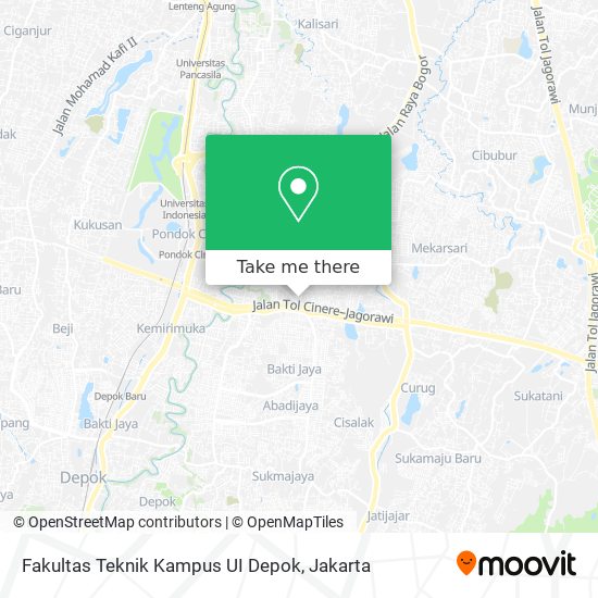Fakultas Teknik Kampus UI Depok map