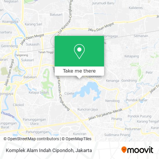 Komplek Alam Indah Cipondoh map