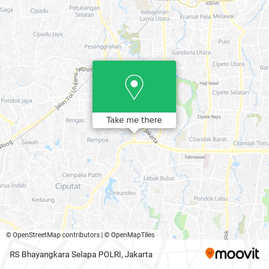 RS Bhayangkara Selapa POLRI map