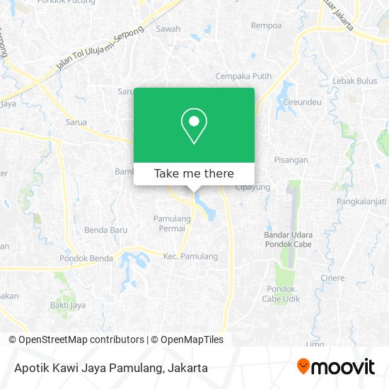 Apotik Kawi Jaya Pamulang map