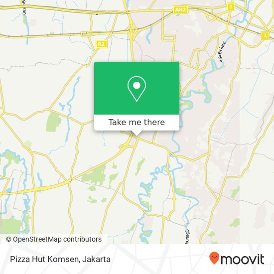 Pizza Hut Komsen map
