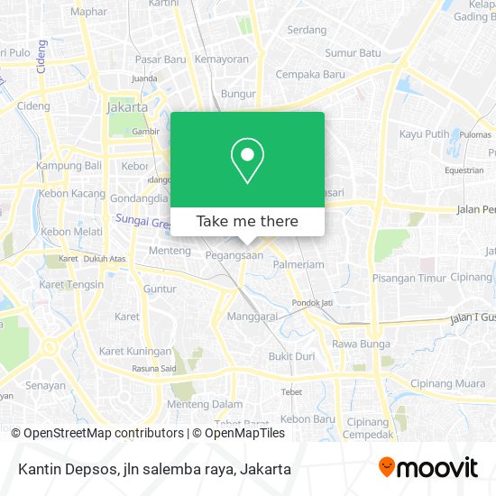 Kantin Depsos, jln salemba raya map