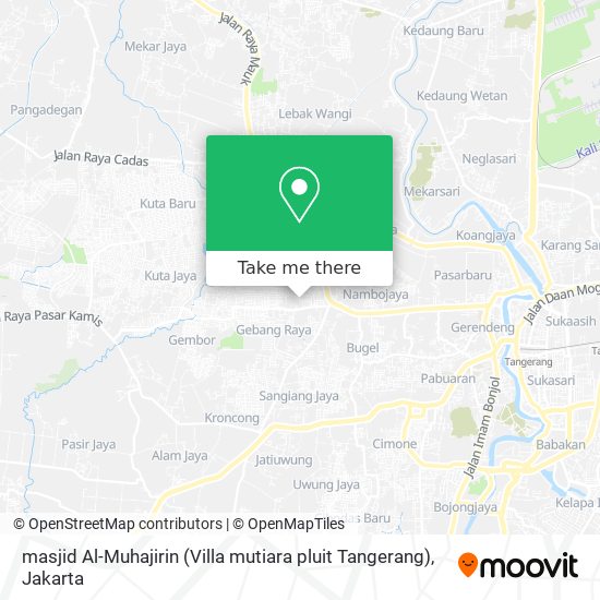 masjid Al-Muhajirin (Villa mutiara pluit Tangerang) map