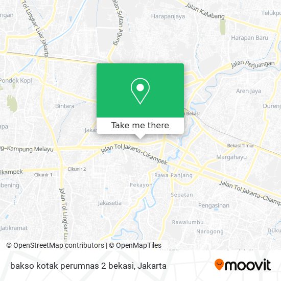 bakso kotak perumnas 2 bekasi map