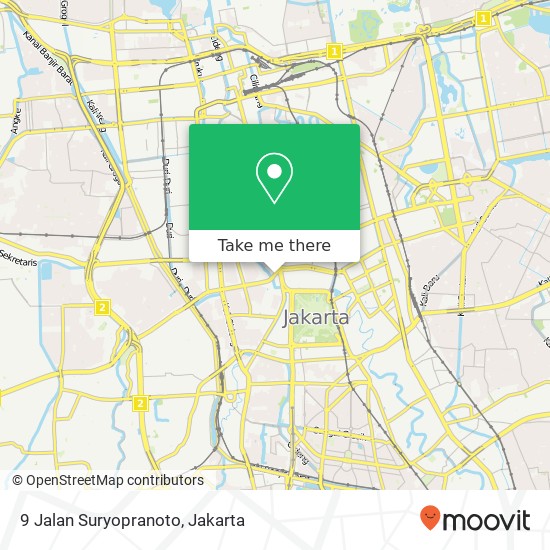 9 Jalan Suryopranoto map