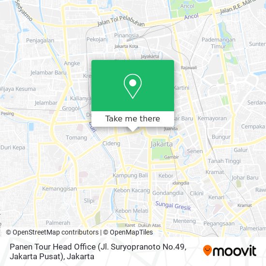 Panen Tour Head Office (Jl. Suryopranoto No.49, Jakarta Pusat) map