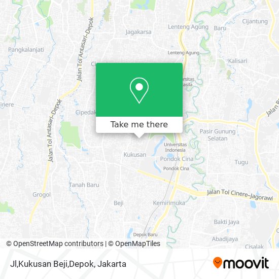 Jl,Kukusan Beji,Depok map