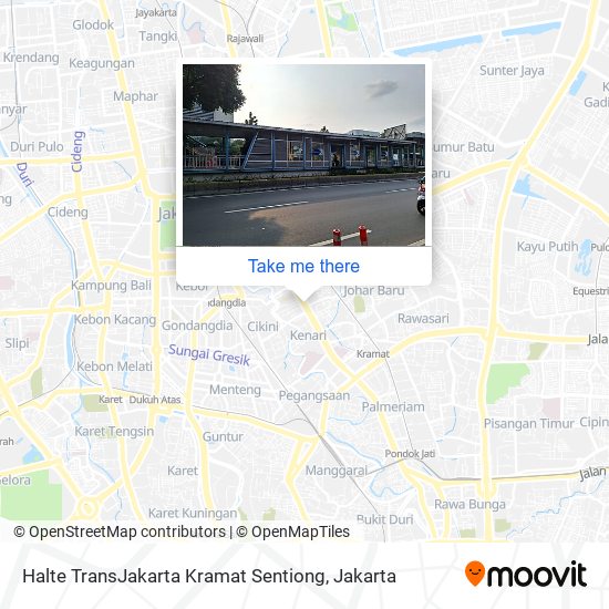 Halte TransJakarta Kramat Sentiong map