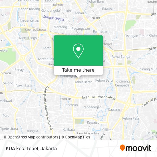 KUA kec. Tebet map