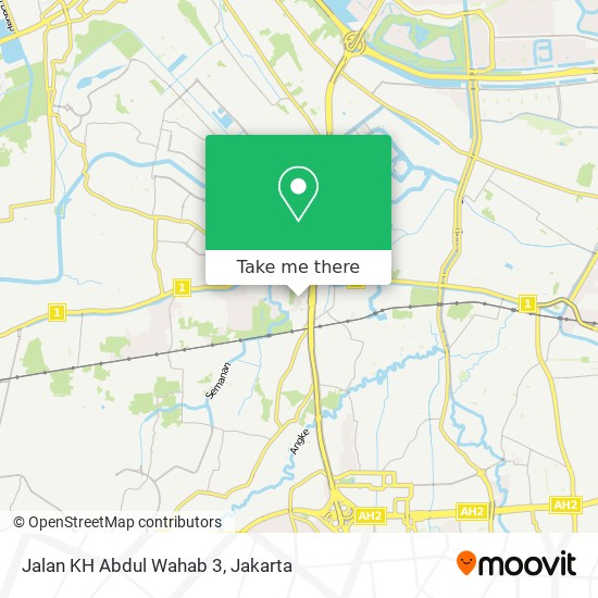 Jalan KH Abdul Wahab 3 map