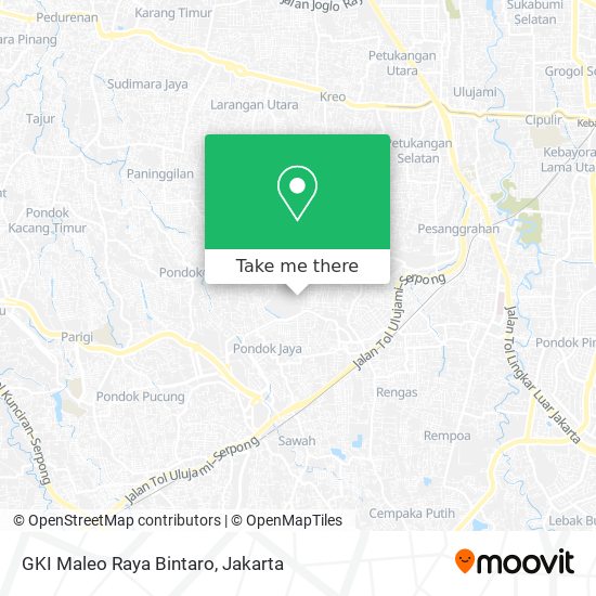 GKI Maleo Raya Bintaro map