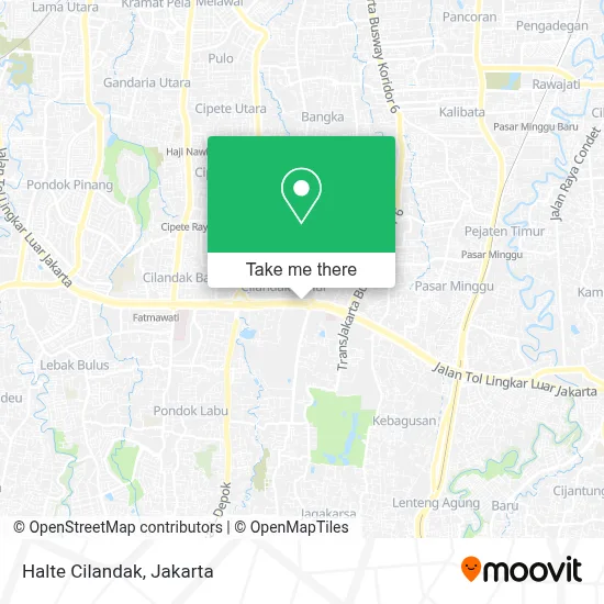 Halte Cilandak map
