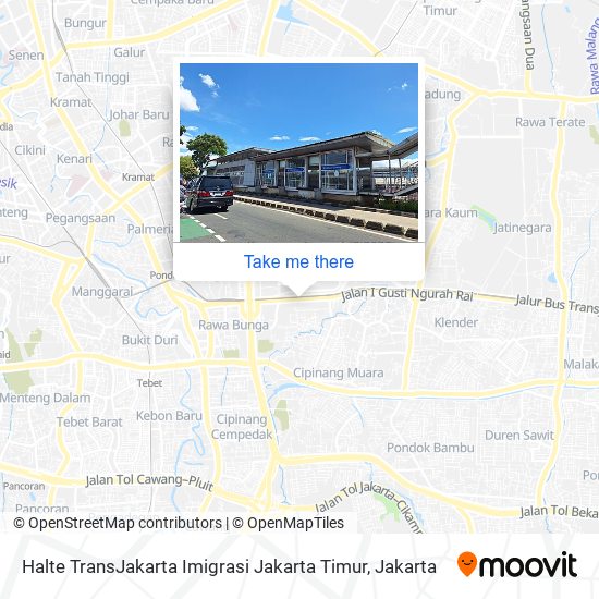Halte TransJakarta Imigrasi Jakarta Timur map