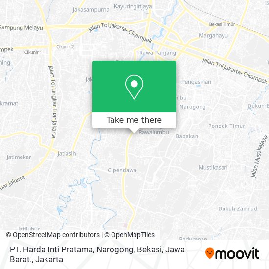 PT. Harda Inti Pratama, Narogong, Bekasi, Jawa Barat. map