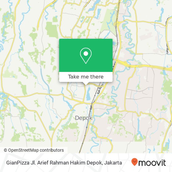 GianPizza Jl. Arief Rahman Hakim Depok map