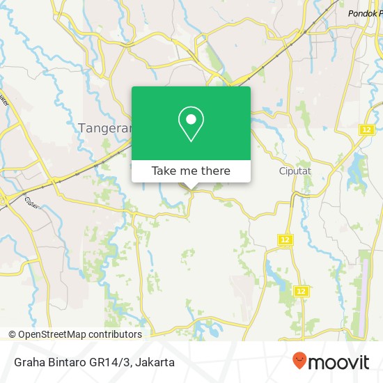 Graha Bintaro GR14/3 map