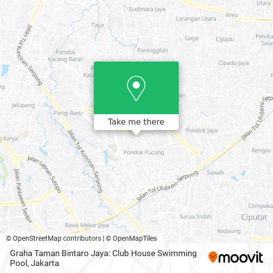 Graha Taman Bintaro Jaya: Club House Swimming Pool map