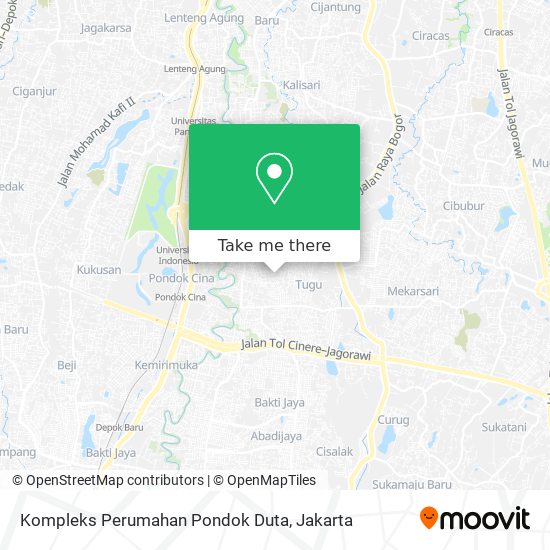 Kompleks Perumahan Pondok Duta map