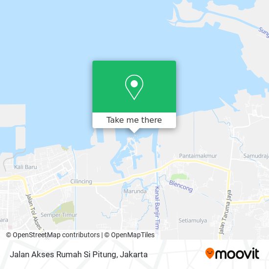 Jalan Akses Rumah Si Pitung map