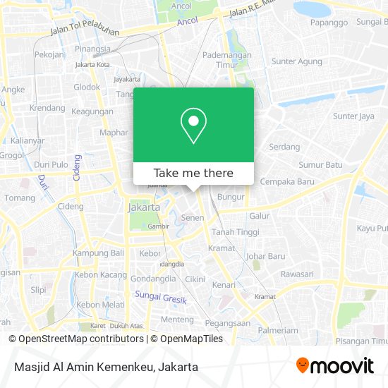 Masjid Al Amin Kemenkeu map